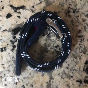 Mens Beltology Helix Belt - Blue & White - Size 36